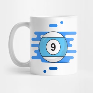 Blue Billiard Ball Mug